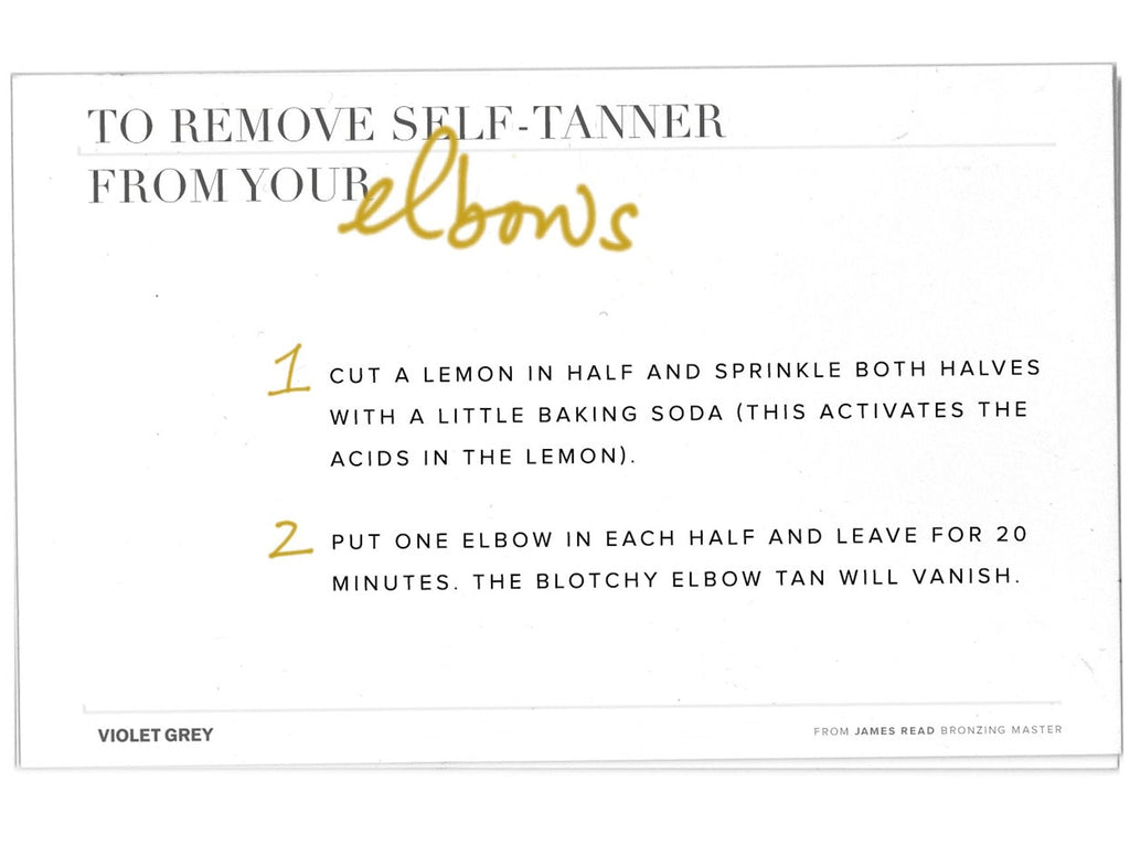 LESSONS ON SELF-TANNER REMOVAL WITH JAMES READ